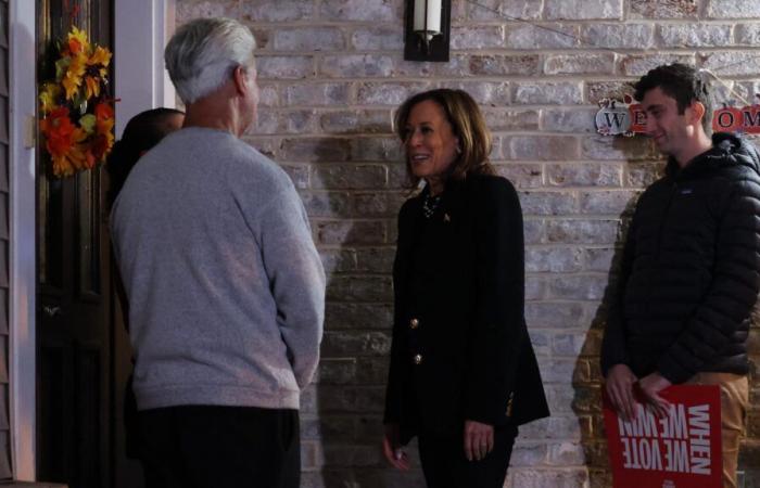 Kamala Harris va personalmente porta a porta in Pennsylvania e sorprende gli elettori