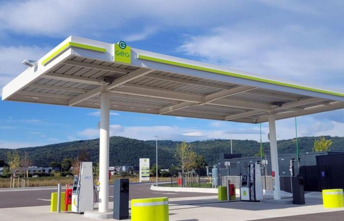 Nell'Isère, GEG inaugura la stazione Apprieu CNG