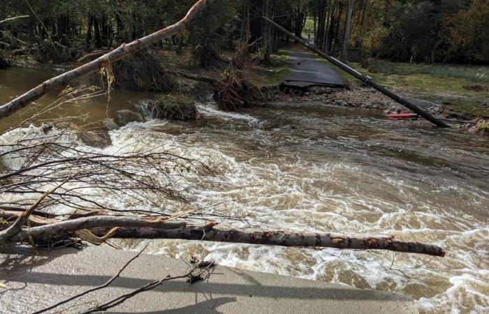 Questi ponti e passerelle scomparsi dopo le inondazioni nell'Alta Loira