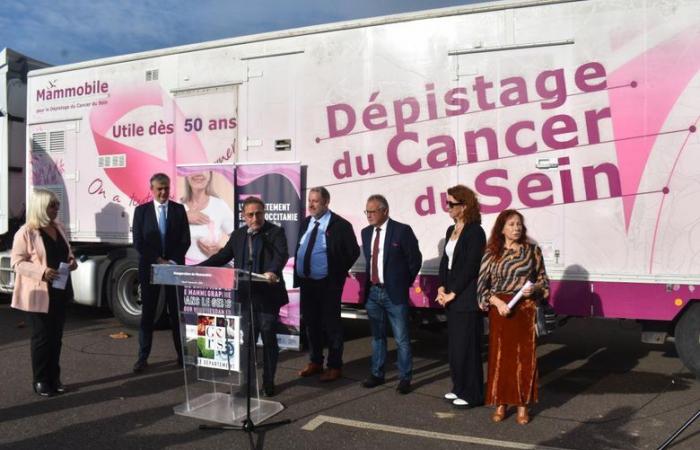 Cancro al seno: “Per fortuna c'è, perché in un ambiente rurale…”, a due giorni dal suo arrivo, la “Mammobile” fa rifornimento nel Gers