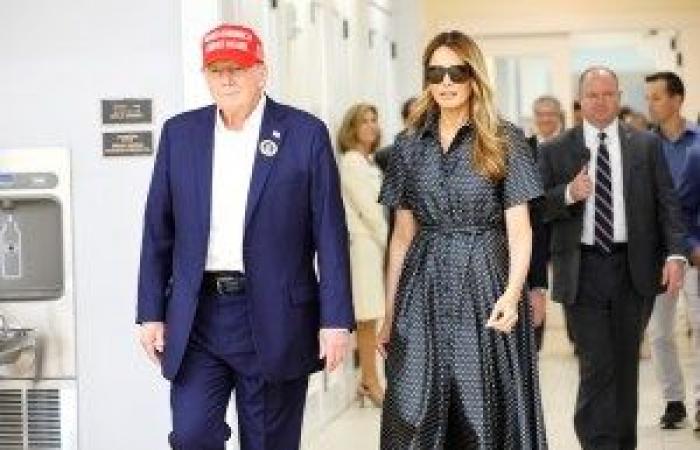 Melania Trump indossa un abito strutturato per la celebrazione della vittoria presidenziale del 2024