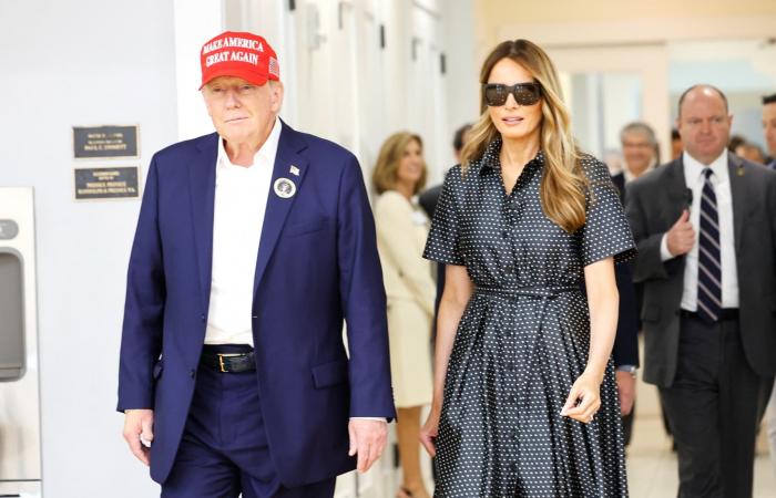 focus sullo stile di Melania Trump