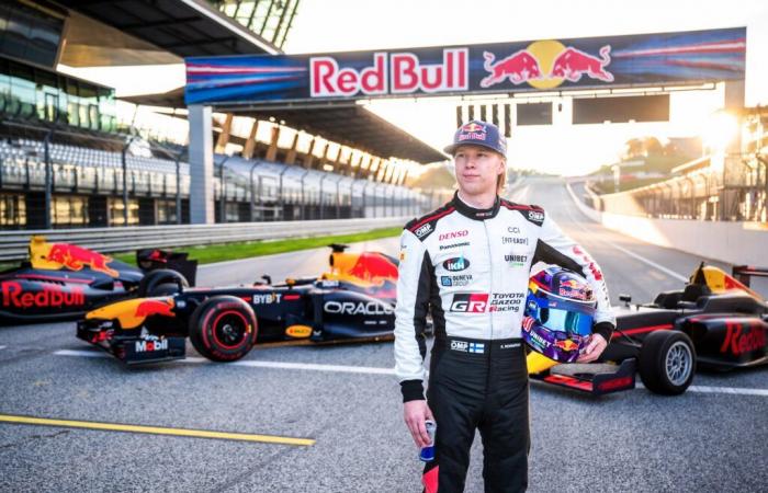 FOTO – Kalle Rovanperä al volante di una Red Bull F1