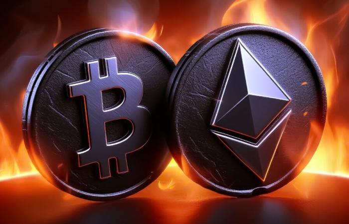 Bitcoin vs Ethereum: la coppia ETH/BTC crolla al minimo da aprile 2021