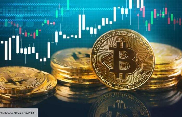 bitcoin raggiunge i 75.000 dollari, spinto da una possibile vittoria di Trump