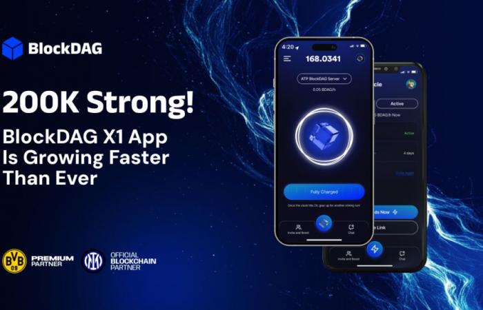 L’app X1 di BlockDAG supera i 200.000 utenti; Analisi dei prezzi SUI e BNB