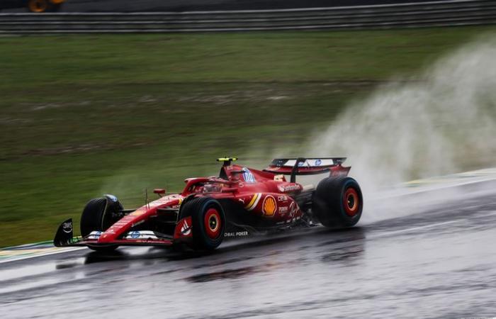 Formula 1 | Sainz non è riuscito a domare la sua Ferrari SF-24 sul bagnato quest'anno