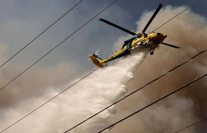 Los Angeles | Un incendio si propaga rapidamente