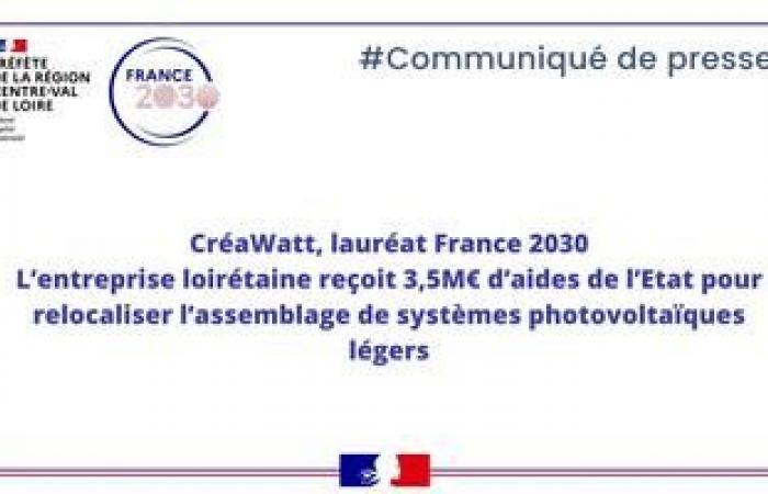 CréaWatt, vincitore Francia 2030 (Comunicato stampa)