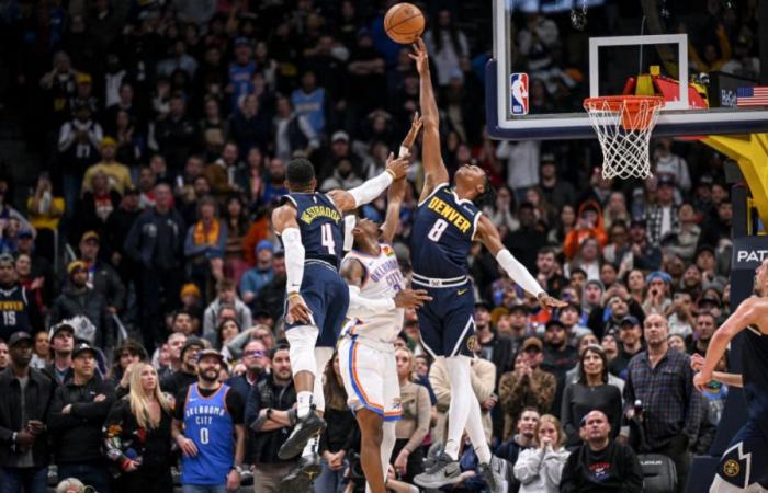 GUARDA: Peyton Watson dei Nuggets blocca Shai Gilgeous-Alexander al cicalino regalando ai Thunder la prima sconfitta