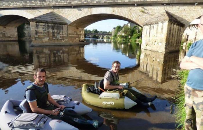 Finale regionale di pesca con il float tube a Éguzon