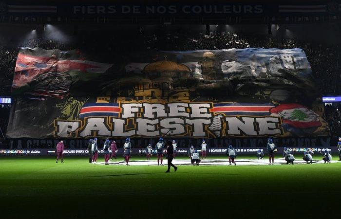 Tifo filo-palestinese al Parco dei Principi: venerdì il presidente della FFF e il direttore generale del PSG sono stati convocati al Ministero degli Interni