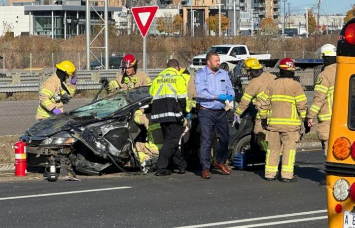 NELLE IMMAGINI | Spettacolare incidente stradale sulla A-440 a Laval