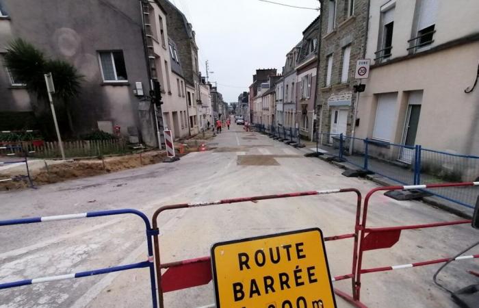 In costruzione dall'inizio di giugno, una strada di Cherbourg è ora completamente chiusa