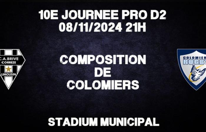 Pro D2 Brive – Colomiers: Composizione del Colomiers Rugby