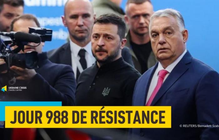 Giorno 988 della resistenza: Zelenskyj visita l’Ungheria per la prima volta dall’inizio della guerra su vasta scala e incontra Orbán