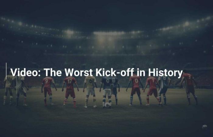 Video: Il peggior calcio d’inizio della storia