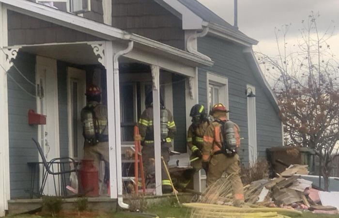 Residenza danneggiata da un incendio a Sainte-Élizabeth-de-Warwick