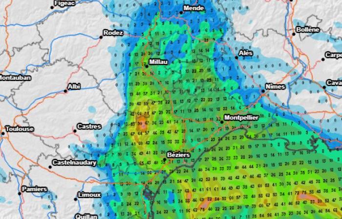 Forti piogge nelle prossime 24 ore vicino all'Hérault, poi una goccia di freddo la prossima settimana