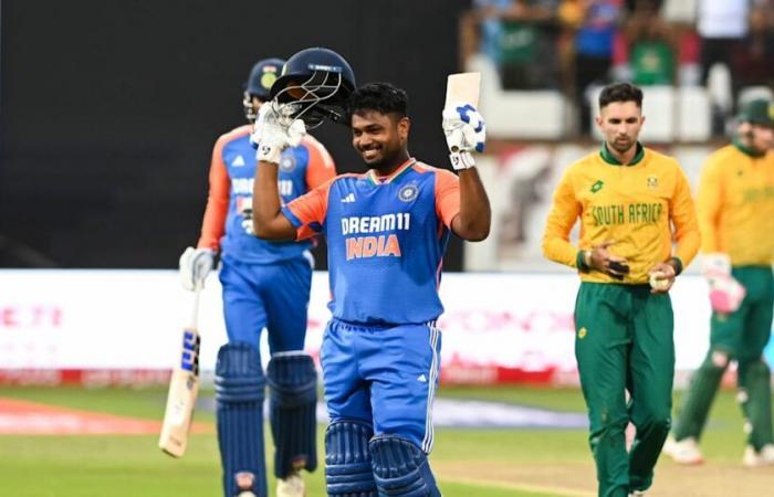 Il secolo di Sanju Samson spinge l'India a vincere enormemente sul Sud Africa nella partita di apertura