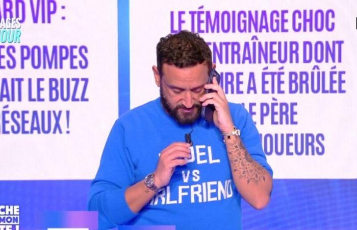 Cyril Hanouna interrompe la diretta Touche pas à mon poste per rispondere a una chiamata di sua figlia