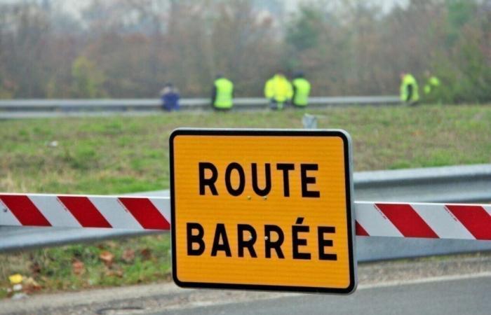 lavori e strada chiusa tra Châteaubriant e Saint-Nazaire