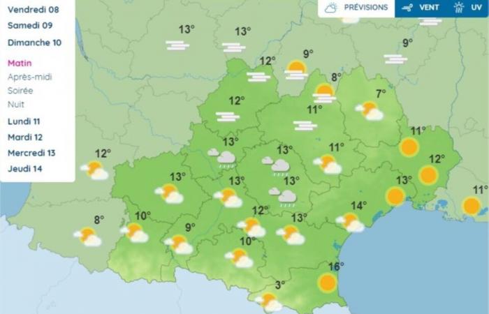 CARTE. Ecco le previsioni di Météo France per il ponte dell'11 novembre a Tolosa e in Occitania