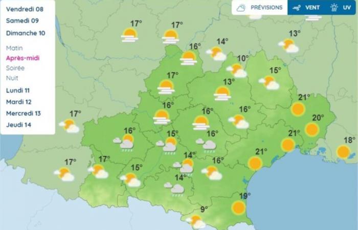 CARTE. Ecco le previsioni di Météo France per il ponte dell'11 novembre a Tolosa e in Occitania