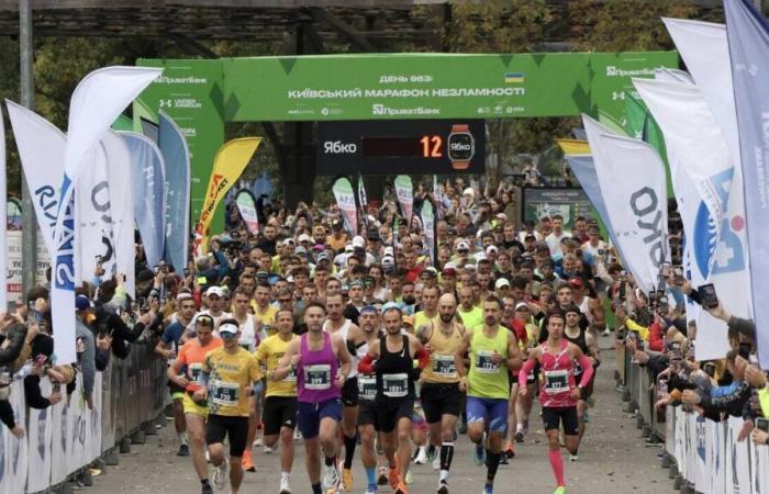 la maratona di Kiev prevede una partenza senza armi