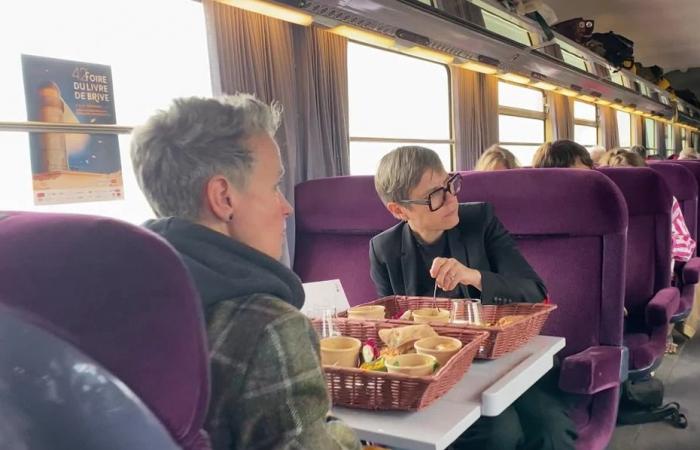 nel “treno del colesterolo” con gli scrittori diretti alla Fiera del Libro di Brive