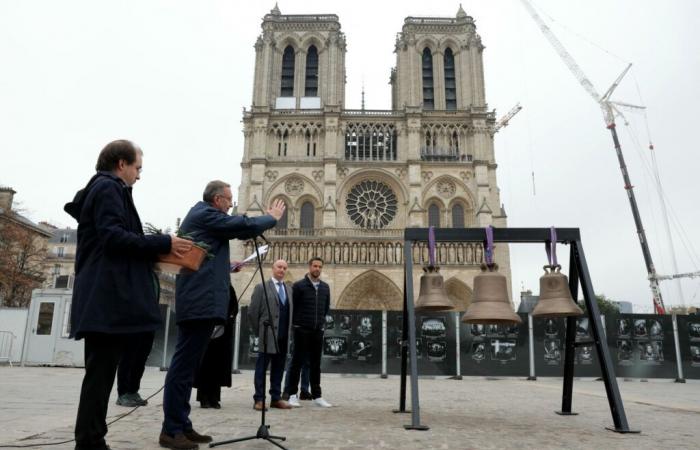 Made in Manche, la campana dei Giochi Olimpici installata nella cattedrale Notre-Dame de Paris