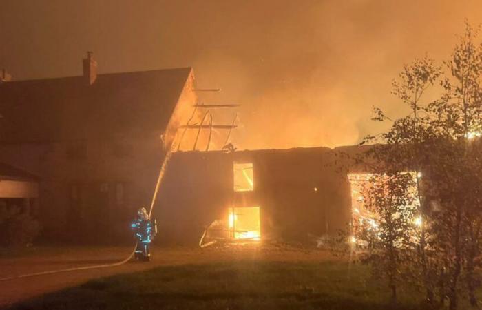 incendio in una cascina giovedì sera