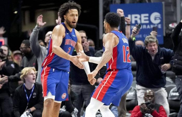 Cade Cunningham dei Pistons corona la storica tripla doppia con un layup vincente e un muro