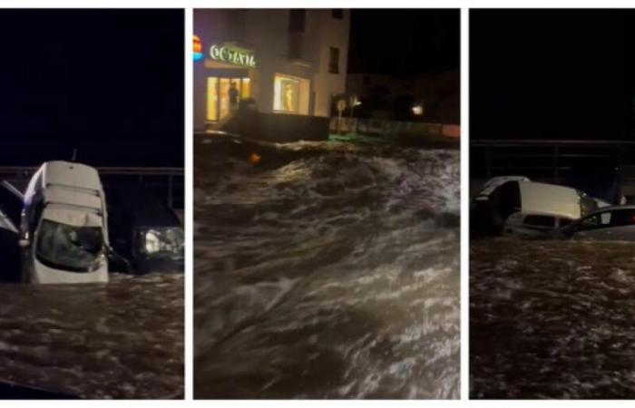 “L’acqua trascina le auto”