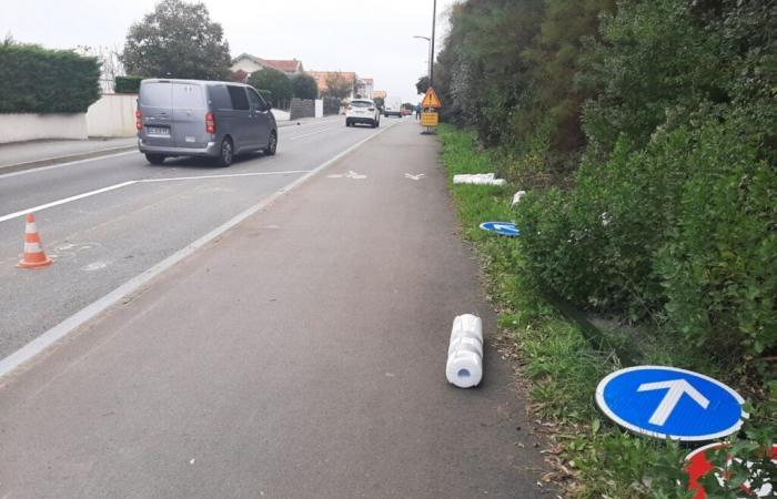 in questa città di mare, le chicane di sicurezza non appena vengono installate, non appena vengono rimosse