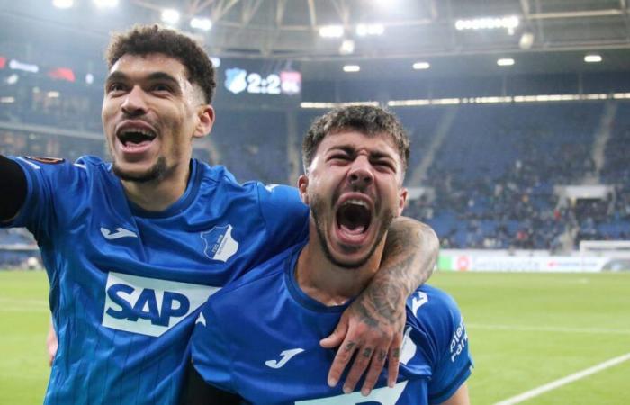 2:2 contro il Lione: l’Hoffenheim festeggia un punto vinto nel finale