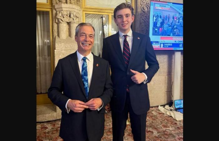 Messaggio speciale di Nigel Farage, alleato britannico di Donald Trump, per il “18enne molto brillante” Barron Trump | Tendenza