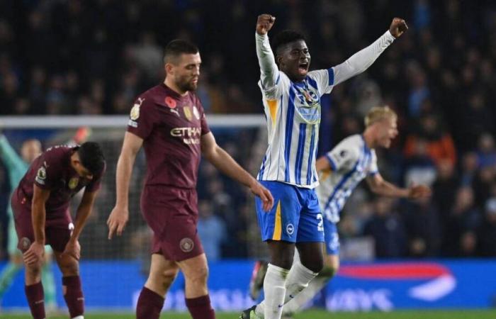 Premier League. Manchester City in crisi dopo la quarta sconfitta consecutiva in casa del Brighton