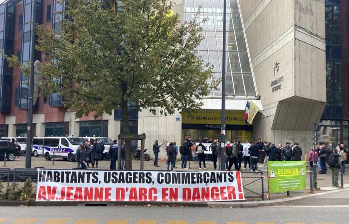 i residenti protestano contro la soppressione dei parcheggi a Grenoble