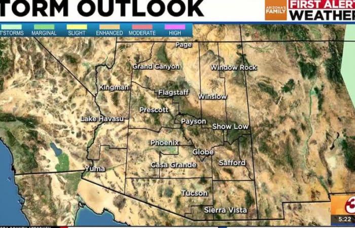 Fine settimana più caldo in arrivo dopo temperature fresche nell'area di Phoenix