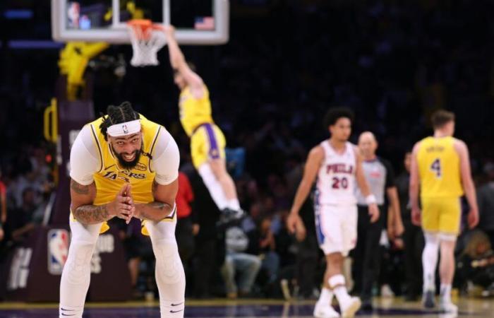 Voti per LeBron, Anthony Davis e Austin Reaves nella vittoria dei Lakers contro i Sixers