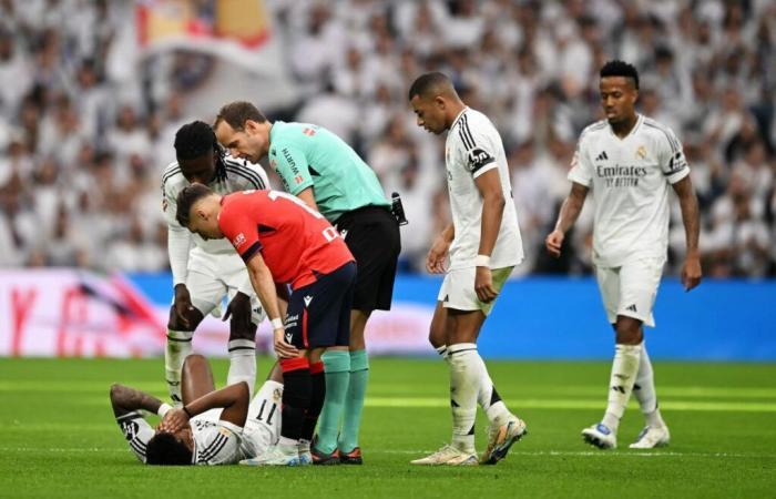 La stella del Real Madrid esce zoppicando dallo scontro con l’Osasuna in lacrime