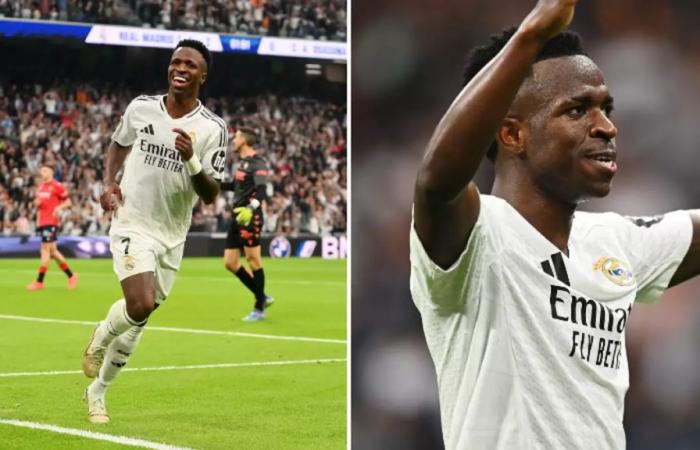 I tifosi del Bernabeu creano un nuovo brillante coro su Vinicius Junior dopo aver segnato una tripletta contro l’Osasuna – Real Madrid