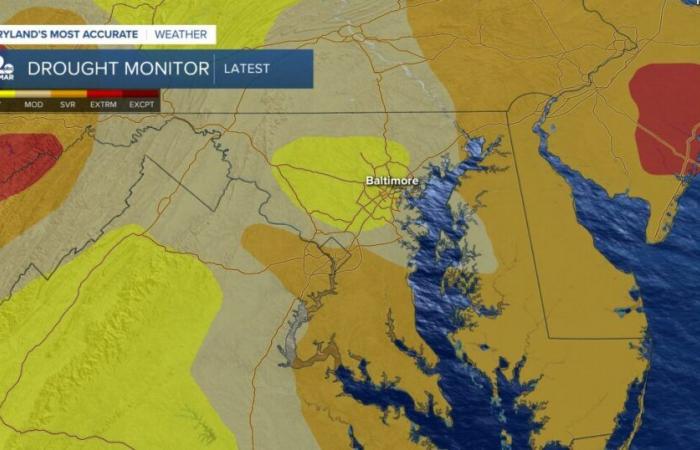 Monitoraggio della siccità nel Maryland