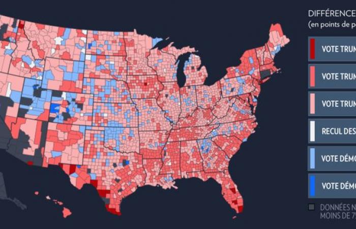 Elezioni presidenziali americane | Dove Trump e Harris hanno ottenuto i maggiori guadagni?