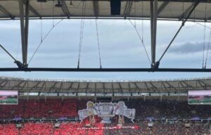 I tifosi dell'Atlético compongono un mosaico nella finale di Copa do Brasil; vedi foto