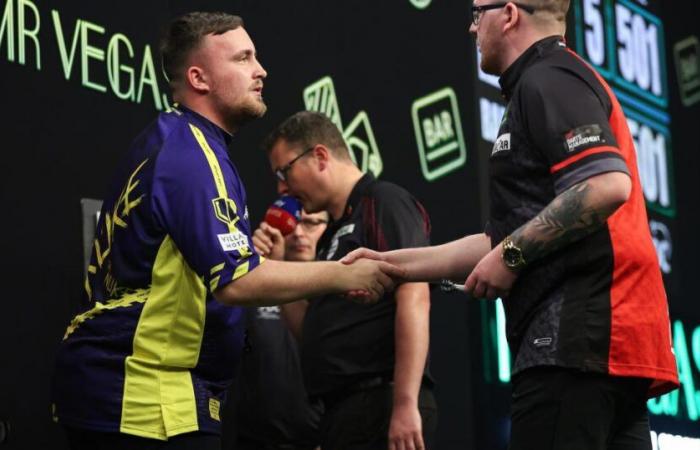 Luke Littler risulta nel Mr Vegas Grand Slam of Darts 2024