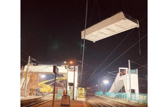 “È ancora un momento emozionante”: alla stazione di Vannes, installate le due campate della passerella