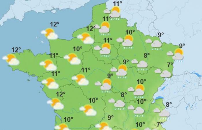 Temperature in calo all'inizio della settimana, ma si prevedono schiarite: il meteo della settimana in Francia