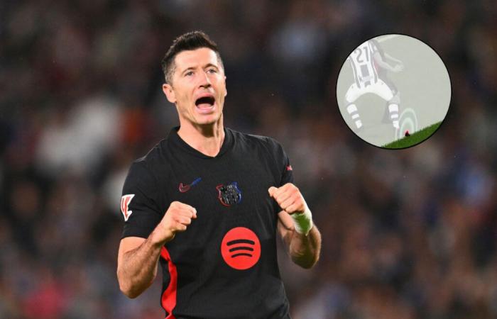 Lewandowski con un gol, se non fosse per… la punta della scarpa